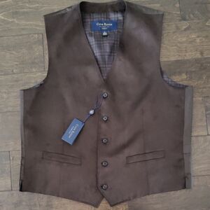 NWT - Men's Club Room Exclusive For Macy's Chocolate Brown Vest
